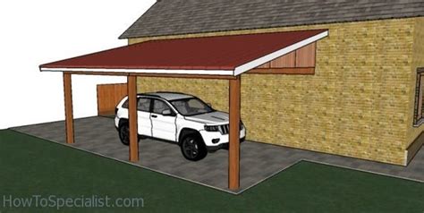 12x20 Attached Carport Plans - Etsy