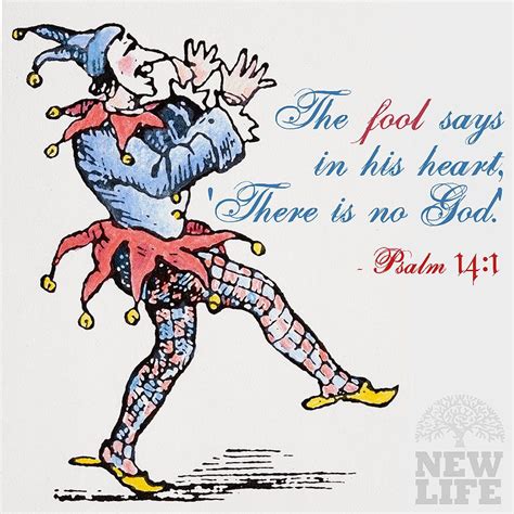 The fool says in his heart, ‘There is no God.’ – Psalm 14:1 | Court jester, Jester, Red and blue