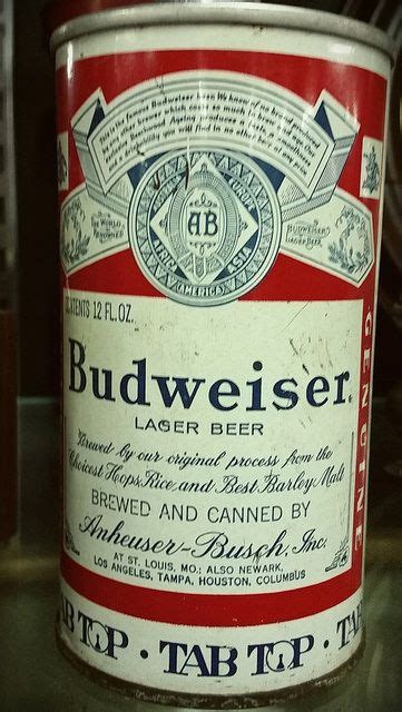 Budweiser 1960s | Budweiser, Old beer cans, Lager beer