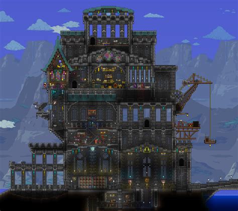 Terraria House Design, Terraria House Ideas, Terraria Castle, Terrarium Base, Terraria Tips ...