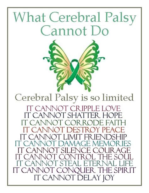 Inspirational Quotes About Cerebral Palsy. QuotesGram