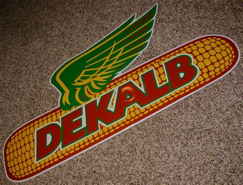 Vintage DEKALB Corn Seed and Feed Embossed Advertising Tin