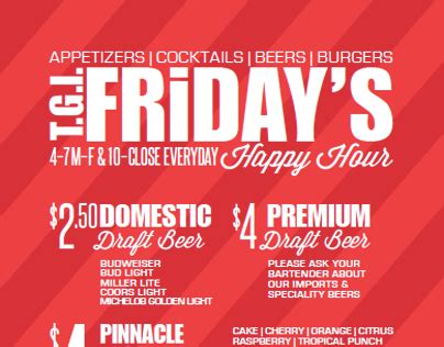 TGI Fridays Happy Hour on Behance