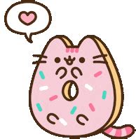 Pusheen Doughnut Sticker - Pusheen Doughnut - Discover & Share GIFs