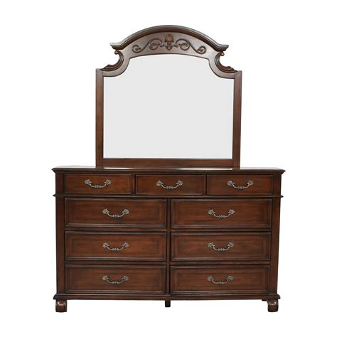 Ashley Furniture Nine Drawer Dresser with Mirror | 81% Off | Kaiyo