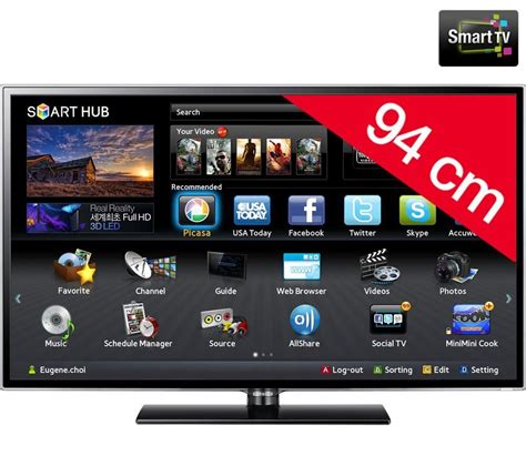 Samsung Televisor LED Smart TV UE37ES5500 wifi 549 | Smart tv, Samsung ...