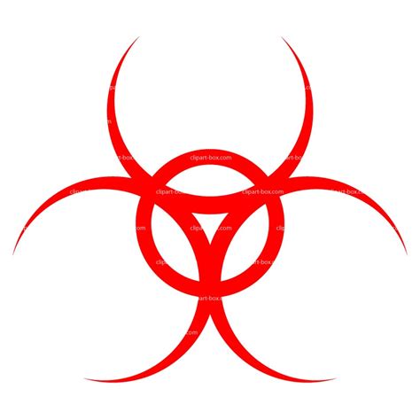 Red Biohazard Symbol - ClipArt Best