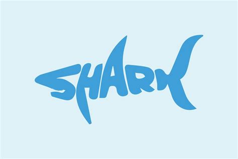 stylized word shark. Shark typography 11911758 Vector Art at Vecteezy