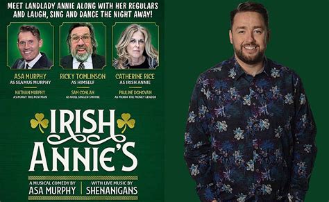 Jason Manford joins Ricky Tomlinson as a special guest in Irish Annie's at Stockport Plaza on St ...