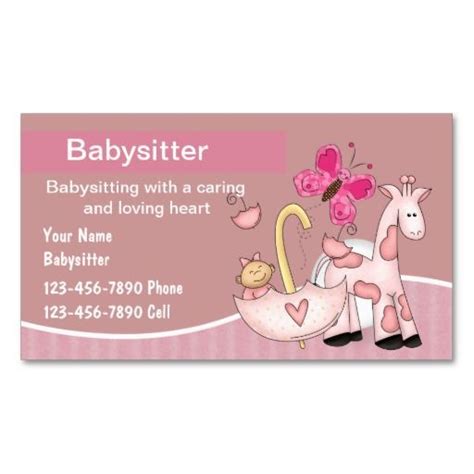 Babysitting Business Cards | Zazzle.com | Babysitting activities ...