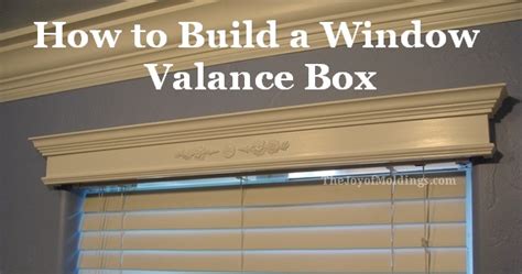 How to Build a Small Valance Box for $14.54 - The Joy of Moldings