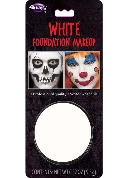 White Foundation Halloween Makeup