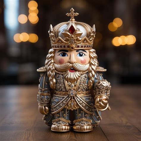 Premium AI Image | miniature King with gold crown