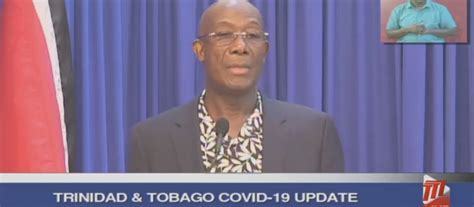 Key Points From Prime Minister Dr. Keith Rowley's Media Conference on COVID-19: Saturday October ...