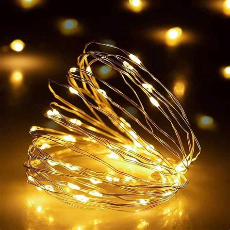 Led String Lights 100 LEDs Decorative Fairy Battery Powered String ...