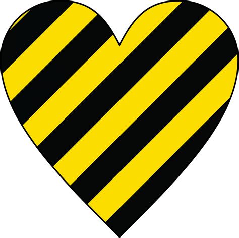 Black Yellow Heart Free Stock Photo - Public Domain Pictures