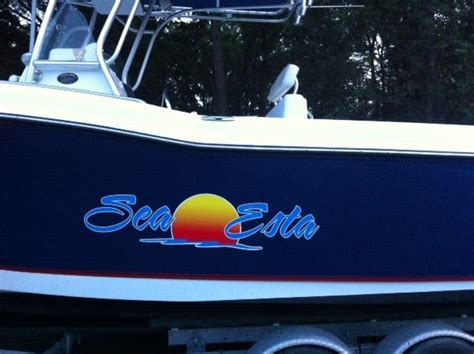 Boat Lettering & Design Samples | Custom Design Graphics | Long Island