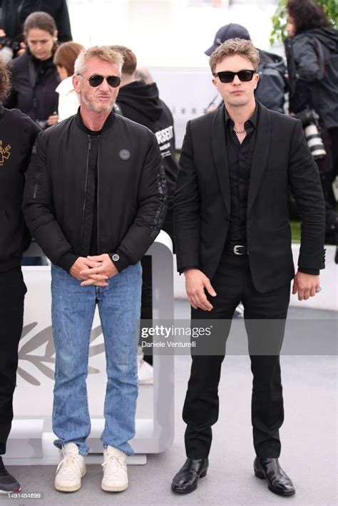 Sean Penn and Michael Pitt attend the "Black Flies" photocall at the... News Photo - Getty Images