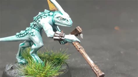 Speed Painting Seraphon Skinks for AOS - YouTube