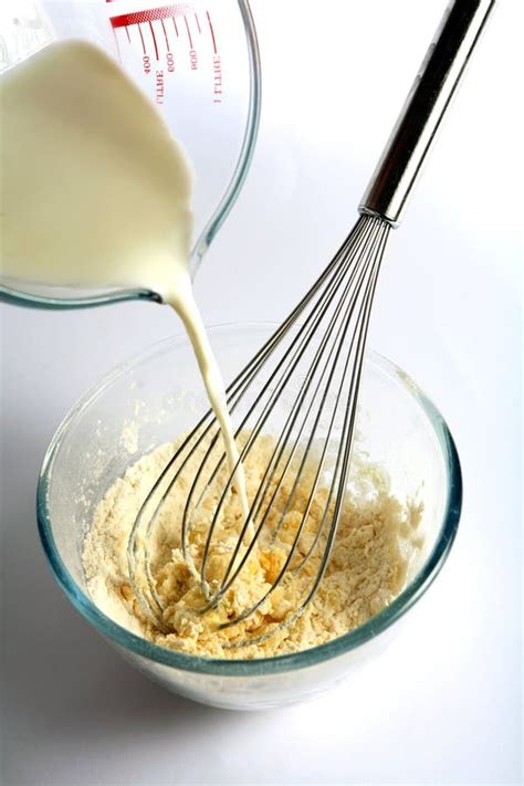 Mixing batter stock image. Image of cooking, pour, yorkshire - 4961523