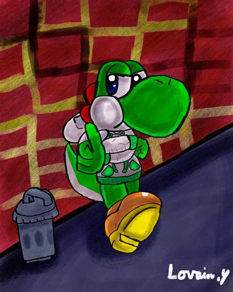 Yoshi in a hoodie Blank Template - Imgflip