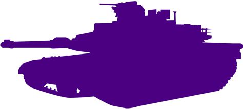 M1 Abrams Tank Silhouette | Free vector silhouettes