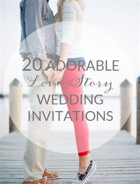 Love Story Infographic Wedding Invitations | SouthBound Bride