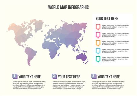 Free Vector World Map Infographic Template - Bank2home.com