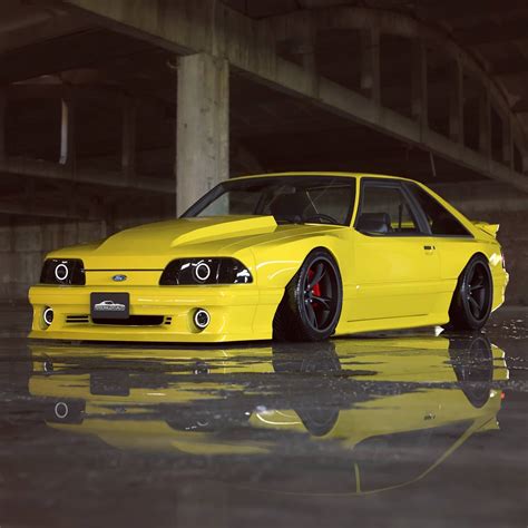 Virtual Fox Body Mustang Hatchback Lemon Has Bulging Hood and Subtle ...