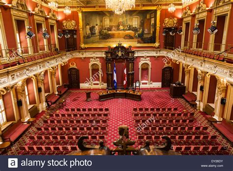 Senate chamber in the Quebec national assembly building, Quebec City ...