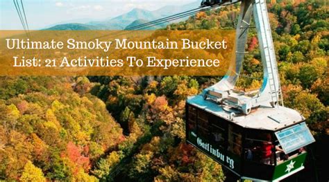 Ultimate Smoky Mountain Bucket List: 21 Activities To Experience - The ...