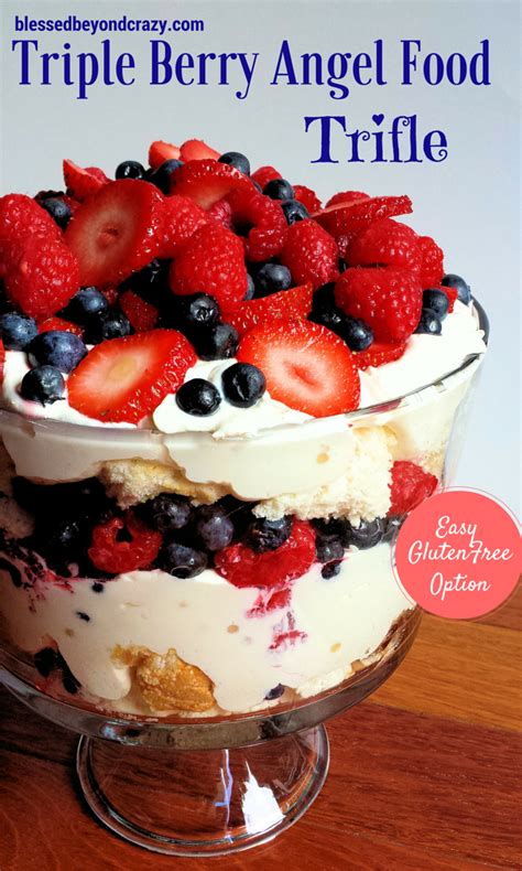 Triple Berry Angel Food Trifle | Recipe | Angel food trifle, Angel food ...