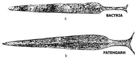 Bactrian-Margiana Archaeological Complex (or BMAC) knives/swords by the Oxus civilization, a ...