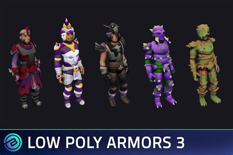 Low Poly Armor Sets 3 - RPG Characters | Characters | Unity Asset Store