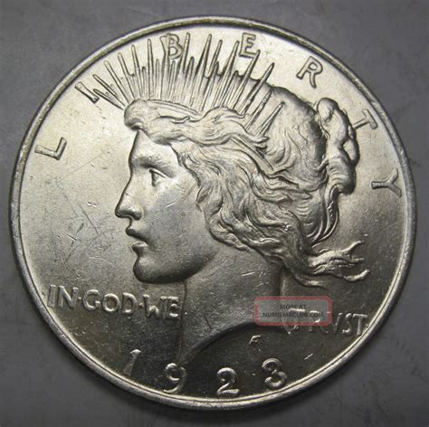 1923 Peace Liberty Silver Dollar