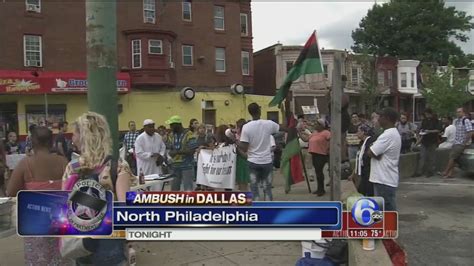 Protesters harshly criticize police in North Philadelphia - 6abc ...