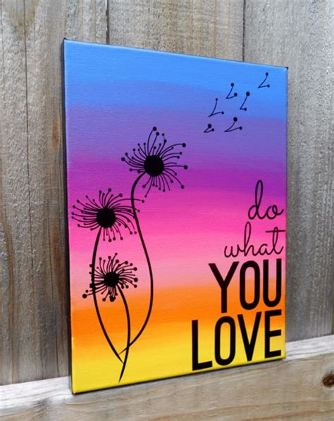 DIY Canvas Painting Ideas - Quote Canvas Art - Cool and Easy Wall Art Ideas You Can Make On A Budget