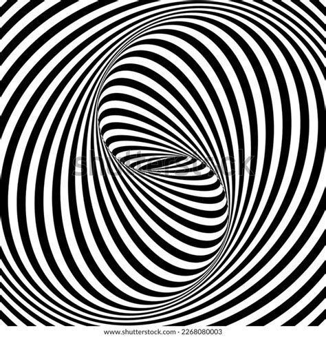 Spiral Optical Illusion Black White Vortex Stock Vector (Royalty Free) 2268080003 | Shutterstock