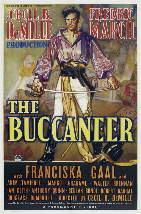 58 Best Images The Buccaneer Movie Poster - The Buccaneer Paramount 1938 Half Sheet 22 X 28 ...