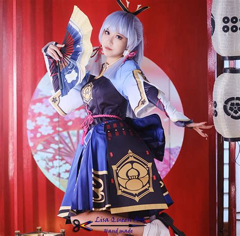 Anime Genshin Impact Kamisato Ayaka Cosplay Costumeoutfits Halloween | The Best Porn Website