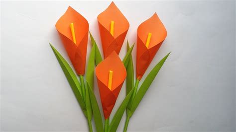 HOW TO MAKE A DIY EASY TULIP PAPER FLOWER MAKING TUTORIAL PAPER CRAFT ...