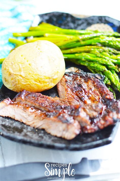 Grilled Strip Steak With Homemade Marinade - Recipes Simple