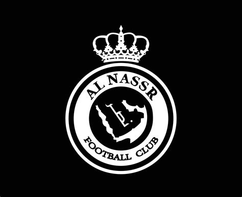 Al Nassr Club Logo Symbol White Saudi Arabia Football Abstract Design ...