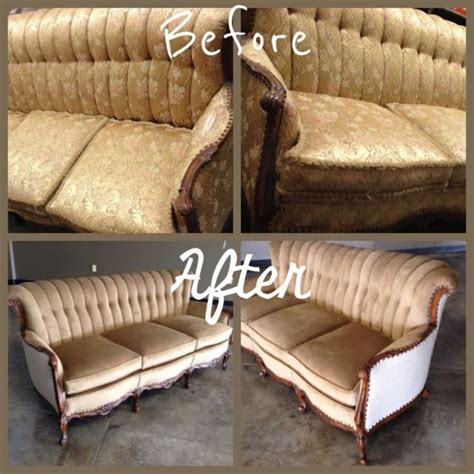 Reupholster Couch Before And After