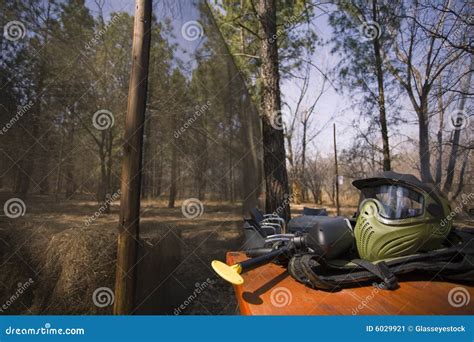 Paintball gear stock image. Image of play, woods, strategy - 6029921