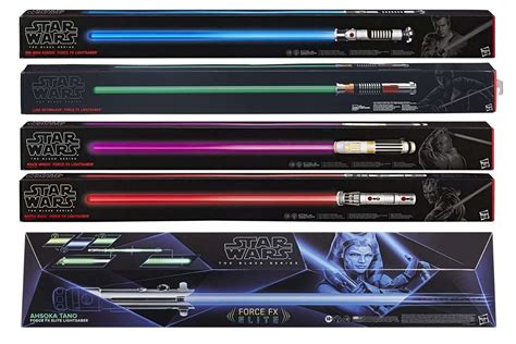 Star Wars The Black Series Luke Skywalker Force FX Lightsaber Accessories Swords Weapons ...