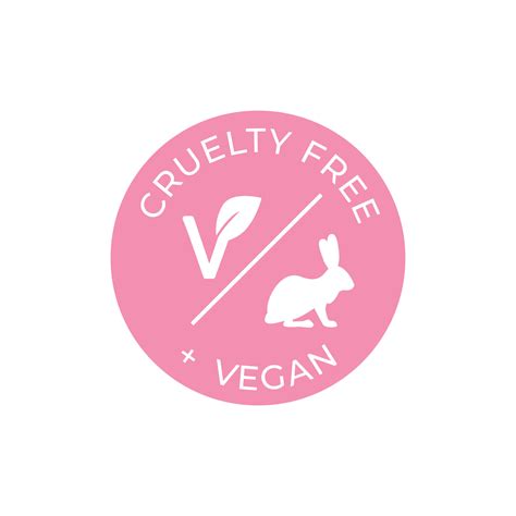 Cruelty free and vegan vector icon. Pink label 20399477 Vector Art at Vecteezy