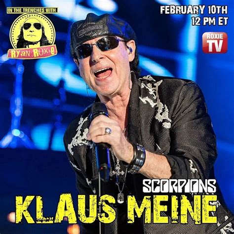 SCORPIONS Vocalist KLAUS MEINE To Appear On In The Trenches With RYAN ROXIE - BraveWords