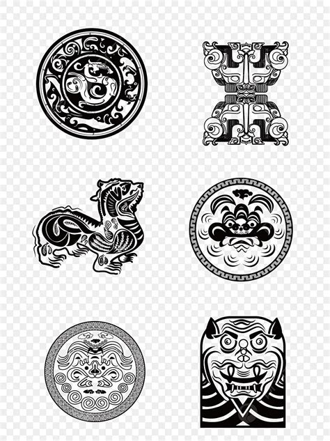 Ancient Chinese Pattern Vector Hd PNG Images, Chinese Style Ancient Style Animal Pattern ...