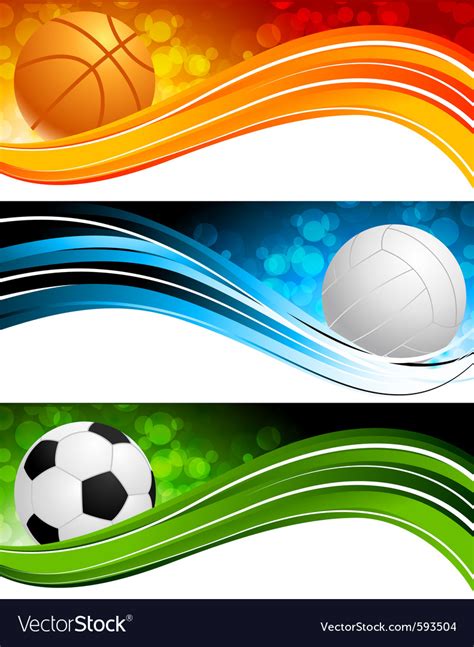 Sports banners Royalty Free Vector Image - VectorStock